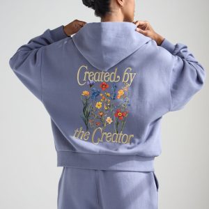 Created by the Creator Plum Full-Zip Hoodie